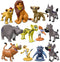 12-Pc Mini Animal Action Figures, Collectible Toys for Kids, Perfect for Cake Toppers & Desktop Decorations...