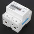 Single Phase Two Wire Energy Meter 4P LED Din Rail Electricity Power Voltmeter Ammeter Voltage Amp Kwh Meter Multimeter...