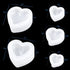 NiArt Valentine's Day Epoxy Resin 3D Heart Shape DIY Casting Art Craft Soft Silicone Molds 5 Shapes Shiny Multifunctional Handmade Tool Agate Jewe...