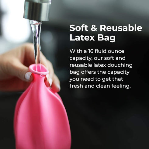Flents Douche Kit, Compact, Reusable, Great for Travel, 16 fl oz Capacity...