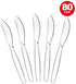 Plastic Knives Heavy Duty, Clear Disposable Party Supply, Pack of 80...