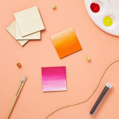 Juvale Wood Squares for Crafts - 60 Pack 2 x 2 in Poplar Plywood Tiles - Unfinished Loose Parts for Painting & DIY Projects - Wood Pieces & Tiles ...