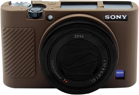RX100 VII Case,Soft Silicone Protective Cover Protector Skin for Sony DSC-RX100 III RX100 V RX100 IV RX100 VII Digital Camera (Coffee)...