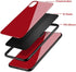 Designed for Samsung Galaxy Note 10 Plus Cases with Tempered Glass Quality Pattern Back,Slim Covers,Anti-Drop,Red...