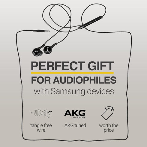 2023 OEM Earbuds Stereo Headphones for Samsung Galaxy S10 S10e Plus A31 A71 Cable - Designed by AKG - with Microphone and Volume Buttons (Black) w...