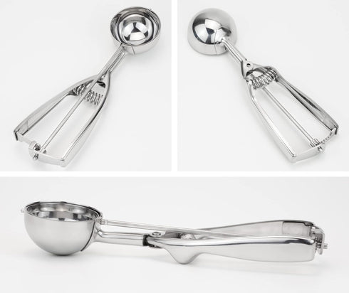 18/8 Stainless Steel Ice Cream Cupcake Muffin Scoop, 3.4 Tablespoon Cupcake Muffin Batter Dispenser...