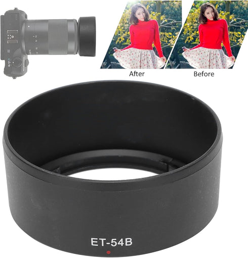 ET 54B Lens Hood ABS Reversible for Canon EF M 55?200mm F 4.5?6.3 is STM Lens Camera Accessories Reversible Lens Hood...