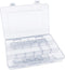 18-Grid Adjustable Plastic Storage Box with Removable Divider for Electronics Jewelry Sewing Tool Gadgets, 7.9 x 5.7 x 1.1 inch...