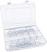 18-Grid Adjustable Plastic Storage Box with Removable Divider for Electronics Jewelry Sewing Tool Gadgets, 7.9 x 5.7 x 1.1 inch...