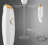 Milk Frother White - Coffee Frother Handheld with Electric Whisk - 19000 rpm - Book Recipes and Stainless Steel Stand Included - Hand Mixer Electr...