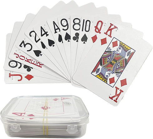Large-Print Braille Playing Cards for Vision Impairments Entertainment Supplies...