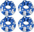 VGEBY 4pcs RC Hex Nuts, M4 Carving Hexagonal Nuts Aluminum Alloy Wheel Hex Nuts Fit for D3 D4 1/10 RC Car(Dark Blue) D4 Parts Terminal Removal Too...