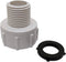 1/2" NPT Male x 3/4” GHT Female, PVC Non Brass, MNPT x FGHT Garden Hose Adapter Fitting...