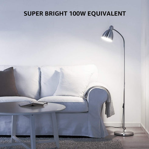 LE 100W Equivalent LED Light Bulbs, 14W 1500 Lumens Daylight White 5000K Non-Dimmable, A19 E26 Standard Base, 10000 Hour Lifetime, Pack of 6...