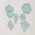 HONEYSEW 300PCS Paper Piecing Shapes Acrylic Quilt Templates Quilting Patchwork Piecing Craft for Sewing...