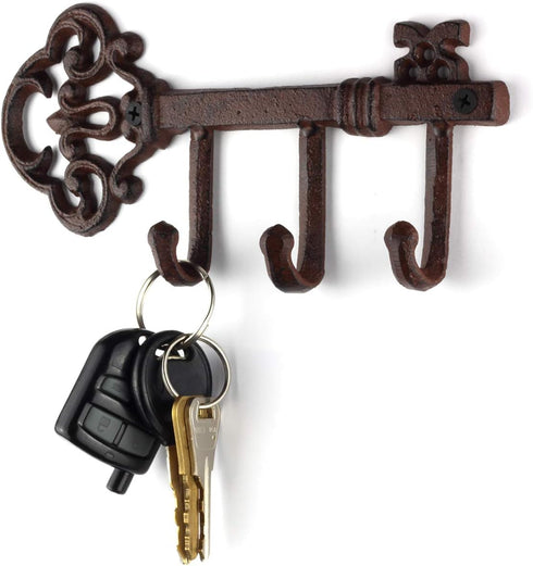 Wall Mounted Rustic Key Holder (Vintage Cast Iron)...