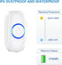 SECRUI Wireless Doorbell with 2 Buttons – Doorbell Kits for Front Door Back Door– Battery Operated Doorbell with 52 Chimes, LED Flash, 5 Volume Le...