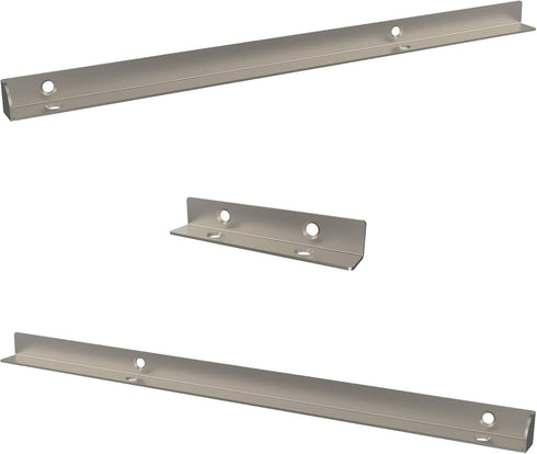ClosetMaid SuiteSymphony Top Shelf Support Bracket Kit, Add On Accessory, Shelf Hardware Set, for Top Shelf, Satin Nickel...