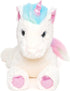 Bearington Rainbow Shimmers The White Unicorn Plush, 17 Inch Unicorn Stuffed Animal...