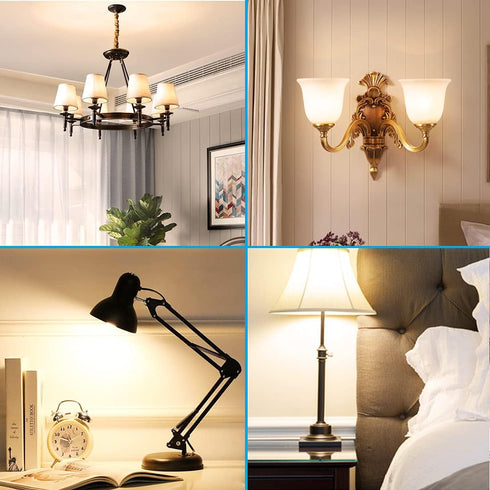 YukiHalu A15 LED Light Bulbs, 60W Equivalent, E26 Base, 2700K/3000K/5000k White, 7W 600 Lumens 120V, UL Listed, Ceiling Fan Light Bulbs, Appliance...