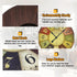 12 Inch Rustic Wall Clock Retro Silent Non Ticking Easy to Read Clock, Battery Operated Decorative Wall Clocks for Kitchen/Living Room/Bedroom/Far...