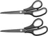 CCR Scissors 8 Inch Soft Comfort-Grip Handles Sharp Titanium Blades, 2-Pack...