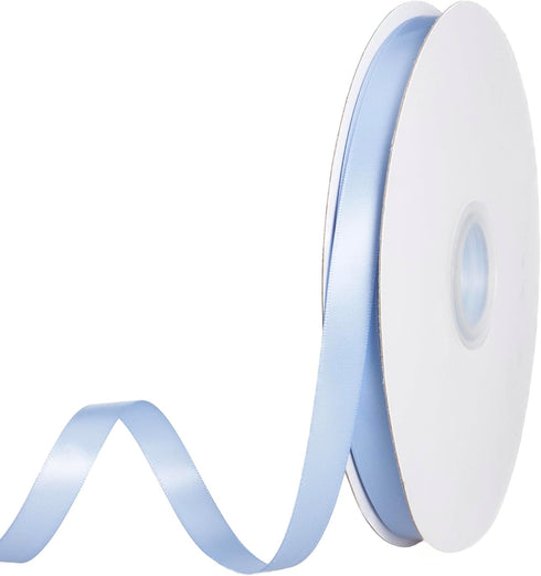 YASEO Baby Sky Blue Ribbon, Solid Color Double Faced Polyester Satin Ribbon - 1/2 Inch Wide, 100 Yards Long, Perfect for Wedding, Gift Wrapping, S...