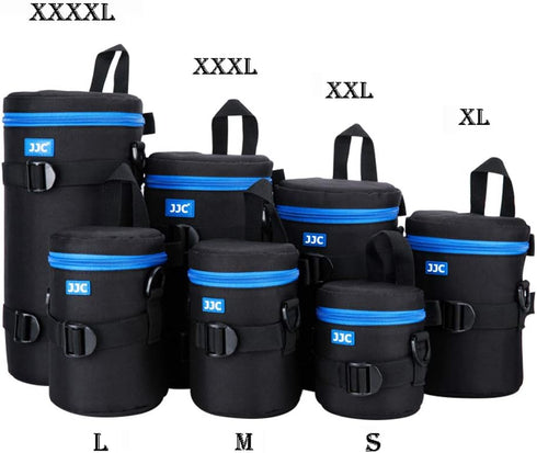 JJC Camera Lens Pouch Case for Canon EF-S 18-55mm EF 50mm Nikon AF-S 18-55mm Nikkor AF 50mm Fujifilm XF 16mm 23mm XC 15-45mm etc, Zipper Polyester...
