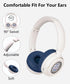 Wireless On-Ear Headphones Bluetooth with Microphone, Lightweight Foldable Wireless Headphones Built-in LED Lights, FM Radio, Micro SD/TF Slot for...