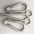 Hammock Hanging Kit, Heavy Duty Swing Hangers Eye Hooks for Hanging Swing Stainless Steel Hammock Hook Carabiner Set Swing Hardware for Yoga Hammo...