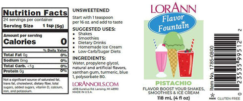 LorAnn Pistachio Flavor Fountain, 4 oz Bottle...