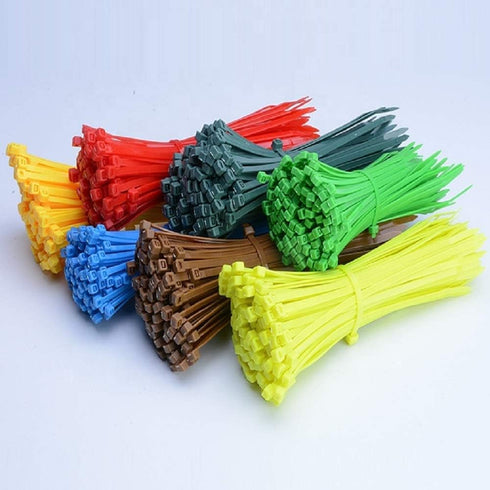 6 Inch Brown Zip Ties (100 Pieces), 40lb Strength, Nylon Cable Wire Ties...