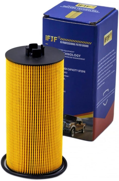iFJF FL2016 Oil Filter Replacement for F250 F350 E350 E450 Super Duty Excursion E350 Club Wagon 6.0L/6.4L Powerstroke Diesel Engine Replaces 3C3Z-...