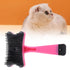 GLOGLOW Pet Grooming Brush, Self Cleaning Slicker Brush Short and Long Hair Shedding Brush for Dogs Cats Gently Removes Loose Undercoat(Rose Red) ...