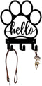 Dog Leash Holder for Wall, Leash Holder Wall Mount,Dog Stuff Storage Organizer, Wall Mount with Hello - Dog Leash, Dog Stuff, Key, Organizer Wall ...