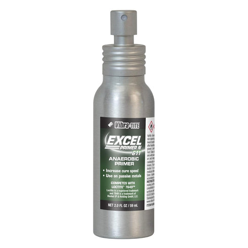 Vibra-TITE - 61102 611 General purpose Excel Adhesive Primer N for Anaerobics, 2 oz Bottle, Clear/Green...