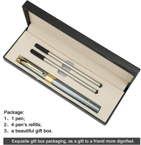 Ballpoint Pen Black Refill,Luxury Ballpoint Line width 0.5mm,Best Ball Pen Gift Set for Men & Women Professional Executive,Office,Nice BallPens Cl...