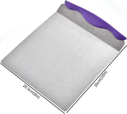 Cake Safe Lifter - 10" x 8" Stainless Steel Pizza Transfer Shovel Square Cake Tray Moving Plate Tool Cookie Spatula...