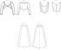 Simplicity Misses' Bolero, Corset, and Skirt Kit, Code 9247 Sewing Pattern, Sizes 14-22, White...