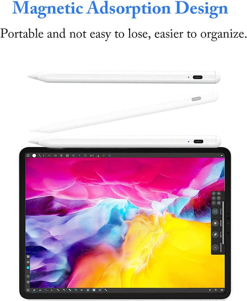 Active Stylus Pens for Touch Screens with Magnetic Design, Luntak Rechargeable Universal iPad Pencil, Fine Point Stylus Pen for iPad Pro/Air/Mini/...
