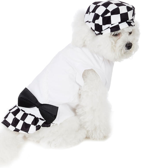 Dog Plaid Dress Pet Bow Tie Girl Cute Princess Dresses for Small Dogs Cat Spring Summer Puppy Clothing Outfits (2XL)...