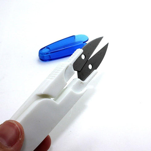 CJESLNA 1 X Thread Cutter Scissors Clipper Snips&Safety Cover for Cross-Stitch Embroidery Random Color...