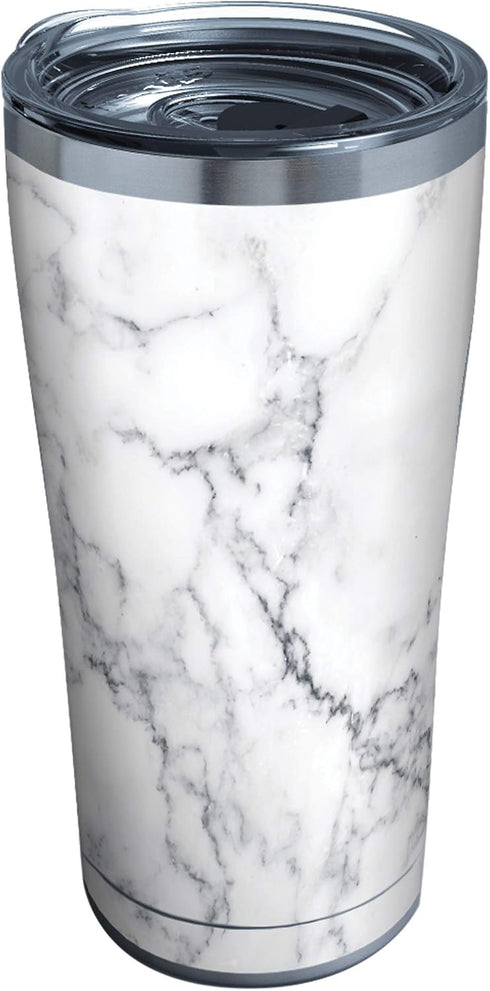 Tervis Triple Walled Marble Swirl Insulated Tumbler Cup Keeps Drinks Cold & Hot, 20oz, Stainless Steel...