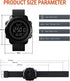 Men's Digital Sports Watch Military Electronic Waterproof Wrist Watches for Men with Stopwatch Alarm LED Backlight...