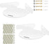Acrylic Mini Circular Corner Shelf Mount for Security Cameras, Baby Monitors, Speakers, Plants & More, Universal Cam Holder, Easy to Install, Scre...