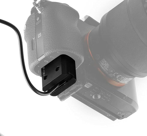 Full Decoded NP-FW50 Dummy Battery 5V 2A USB Power Adapter Spring Cable for Sony Mirrorless Camera Alpha A7 A7R A7S A7II A7RII A7SII A6500 A6400 A...