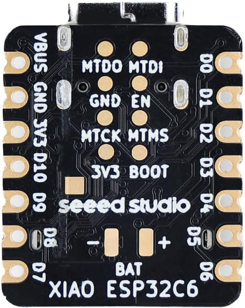 Seeed Studio XIAO ESP32C6(Supports Arduino) -2.4 GHz WiFi 6, Bluetooth 5.3, Zigbee, Thread (802.15.4), ESP Rain Maker, AWS IoT, Microsoft Azure, S...