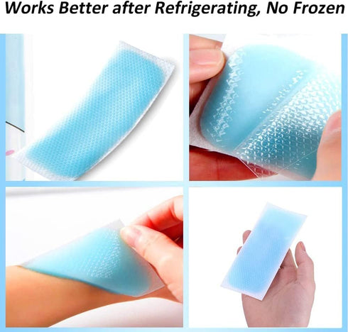 HI FINE CARE 10 Sheets Cooling Patches for Fever Discomfort, Pain Relief, Cooling Relief Fever Reducer, Kids Cool Pads Soothe Headache Pain, Pack ...