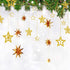 Decor365 Gold Star Garland Hanging Twinkle Little Star Decorations Glittery Gold Party Supplies for Baby Shower Birthday New Year Eve Bridal Gradu...