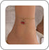 Vintage Red Cherry Anklet Chain Red Ruby Dangle Ankle Bracelet Gold Chain Anklet Bracelet Summer Beach Foot Chain Jewellery for Women...